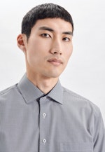 Regular Business Hemd Karo in Dunkelblau |  Seidensticker Onlineshop