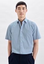 Regular Business Hemd Karo in Türkis |  Seidensticker Onlineshop