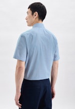 Regular Business Hemd Karo in Türkis |  Seidensticker Onlineshop