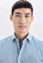 Regular Business Hemd Karo in Türkis |  Seidensticker Onlineshop