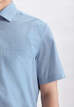 Regular Business Hemd Karo in Türkis |  Seidensticker Onlineshop