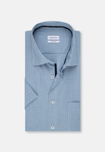 Regular Business Hemd Karo in Türkis |  Seidensticker Onlineshop