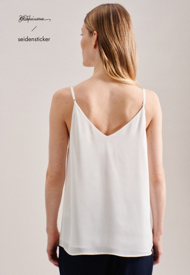 V-Neck Top in Ecru | Seidensticker online shop