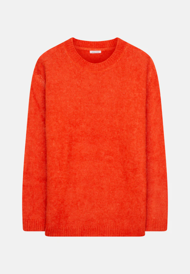 Oversized Pullover Uni in Orange |  Seidensticker Onlineshop