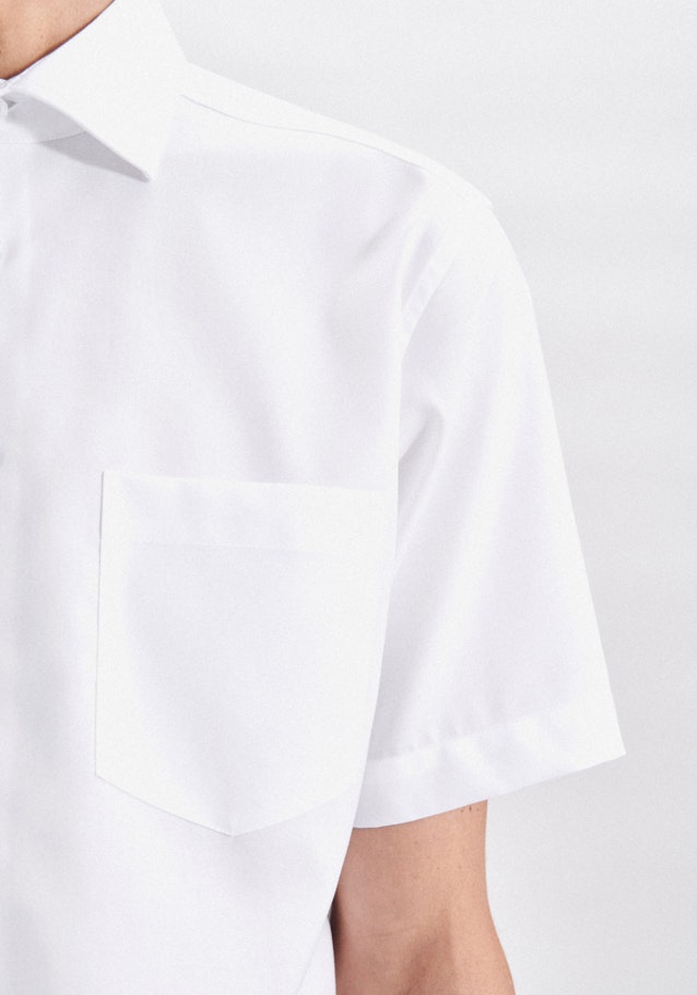 Non-iron Oxford Korte mouwen Oxfordhemd in Regular with Kentkraag in Wit |  Seidensticker Onlineshop