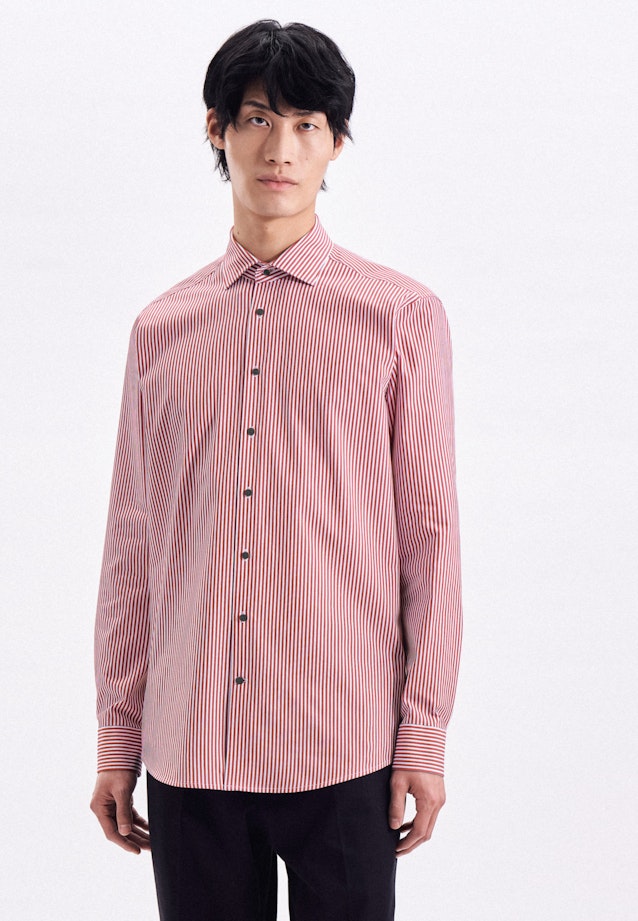 Regular Performance shirt Stripe in Red |  Seidensticker Onlineshop