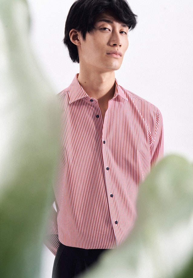 Regular Performance shirt Stripe in Red |  Seidensticker Onlineshop