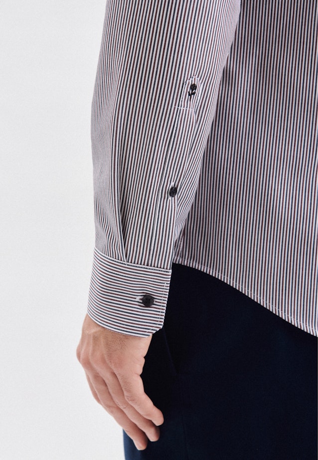 Slim Business Hemd Streifen in Rot |  Seidensticker Onlineshop