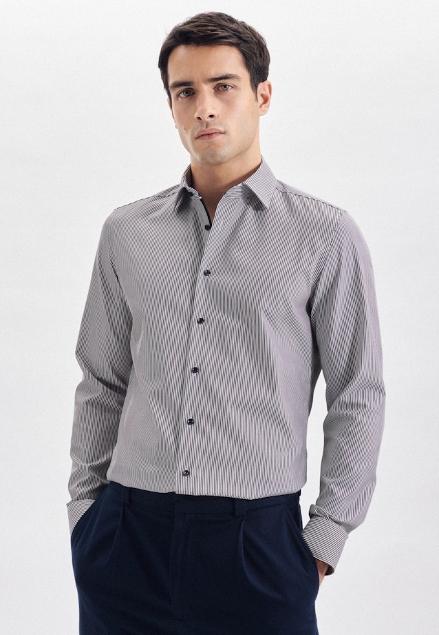 Slim Business Hemd Streifen in Rot |  Seidensticker Onlineshop