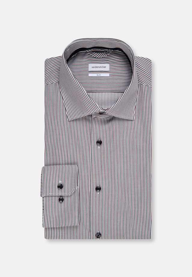 Slim Business Hemd Streifen in Rot |  Seidensticker Onlineshop