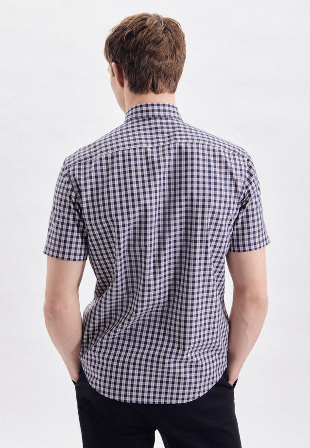 Twill Casual Hemd in Regular mit Button-Down-Kragen in Mittelblau |  Seidensticker Onlineshop