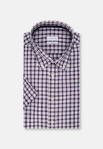 Regular Casual Hemd Karo in Mittelblau |  Seidensticker Onlineshop