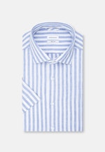 Regular Linen shirt Stripe in Light Blue |  Seidensticker Onlineshop