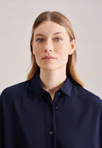 Longbluse Uni in Dunkelblau |  Seidensticker Onlineshop