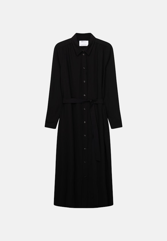 Krepp Maxi Kleid in Schwarz |  Seidensticker Onlineshop
