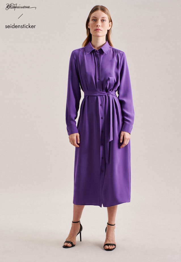 Crepe Maxi Dress in Purple |  Seidensticker Onlineshop