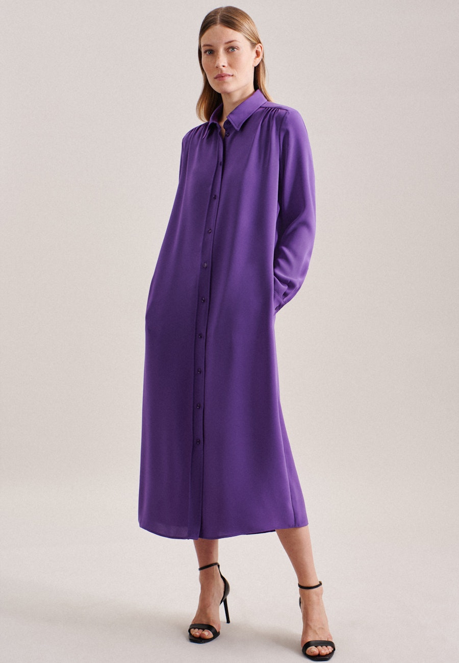 Krepp Maxi Kleid in Lila |  Seidensticker Onlineshop