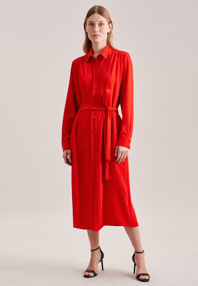 Krepp Maxi Kleid in Rot | Seidensticker Onlineshop