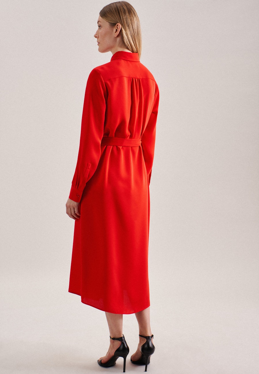 Krepp Maxi Kleid in Rot |  Seidensticker Onlineshop