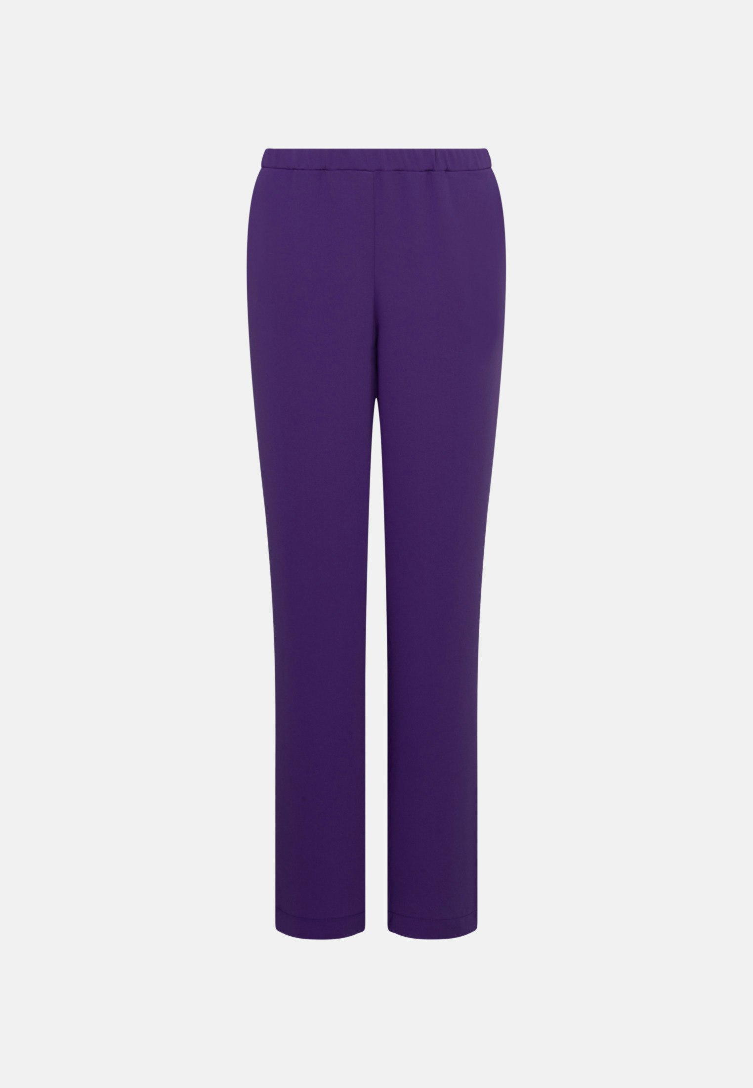 Women Regular Trousers Uni purple | Seidensticker
