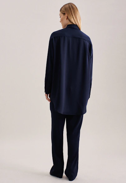Regular Pantalon Uni in Bleu Foncé |  Seidensticker Onlineshop