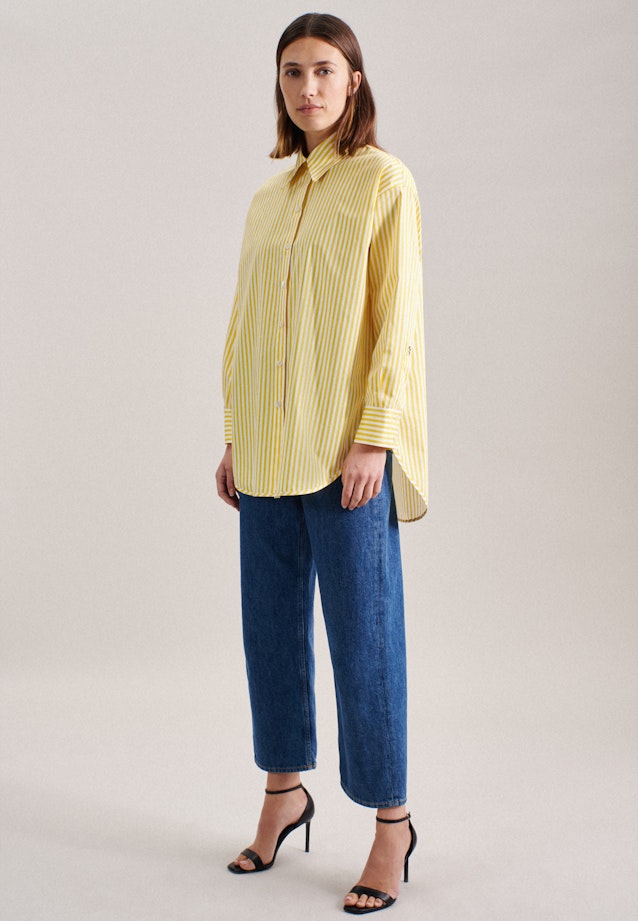 Blouse longue Twill (sergé) in Jaune |  Seidensticker Onlineshop