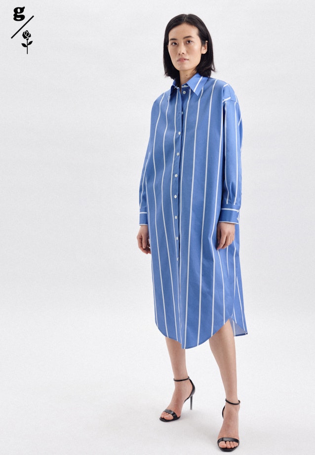Robe Maxi Twill (sergé) in Bleu Moyen |  Seidensticker Onlineshop