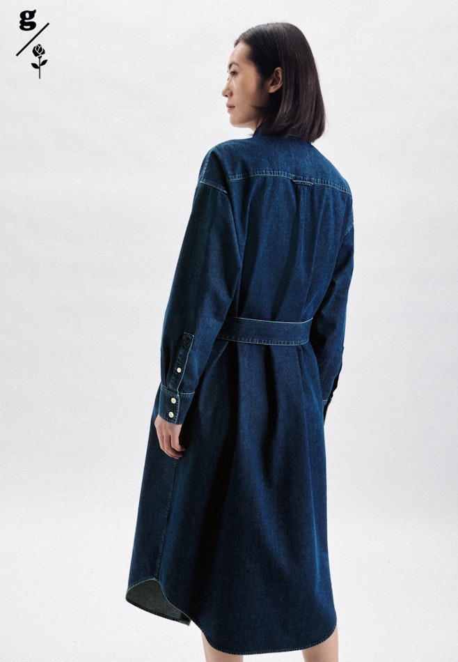 Collar Dress in Dark Blue | Seidensticker online shop