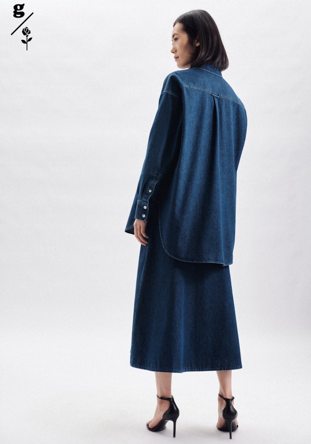 Jupe Uni in Bleu Foncé | Seidensticker Onlineshop