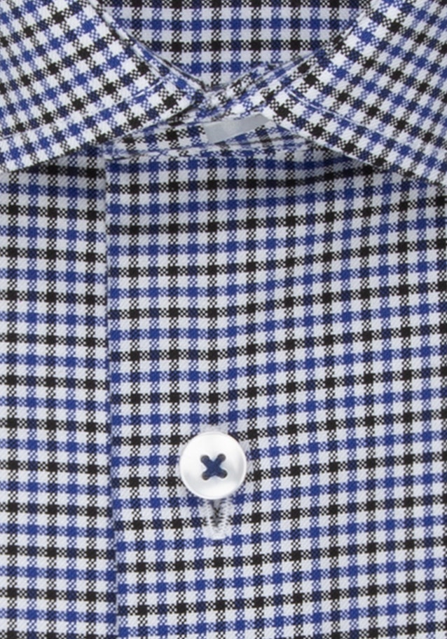 Easy-iron Dobby Twill Short sleeve Business Shirt in Regular with Kent-Collar in Medium Blue |  Seidensticker Onlineshop