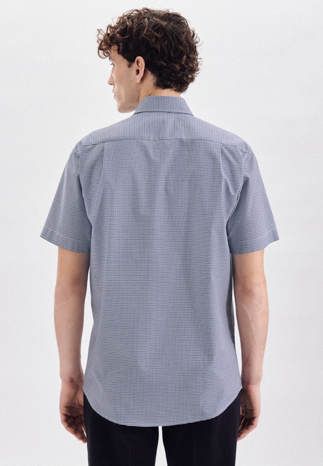 Regular Chemise d'affaires carreaux in Bleu Moyen |  Seidensticker Onlineshop