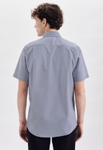 Regular Chemise d'affaires carreaux in Bleu Moyen |  Seidensticker Onlineshop