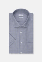 Regular Chemise d'affaires carreaux in Bleu Moyen |  Seidensticker Onlineshop