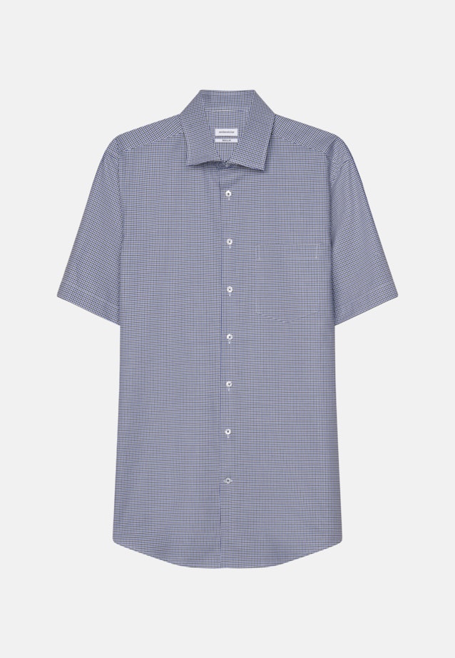 Regular Chemise d'affaires carreaux in Bleu Moyen |  Seidensticker Onlineshop