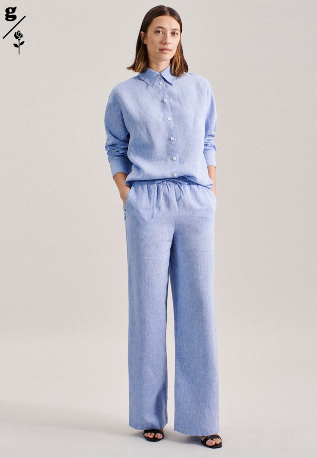 Pantalons Regular Fit Manche Longue in Bleu Foncé |  Seidensticker Onlineshop