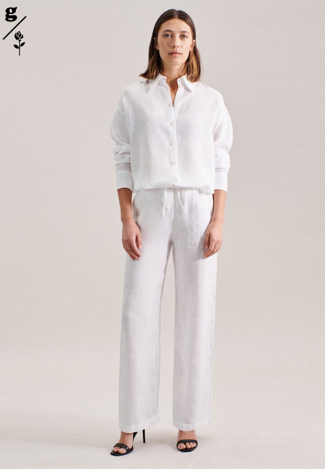 Pantalons Regular Fit Manche Longue in Blanc |  Seidensticker Onlineshop