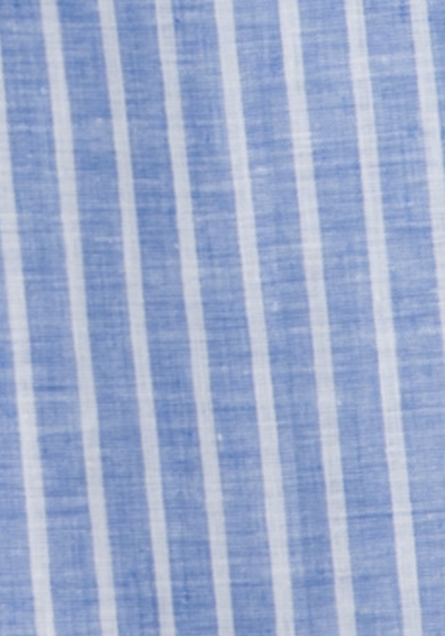 Regular fit Hose Streifen in Mittelblau | Seidensticker Onlineshop