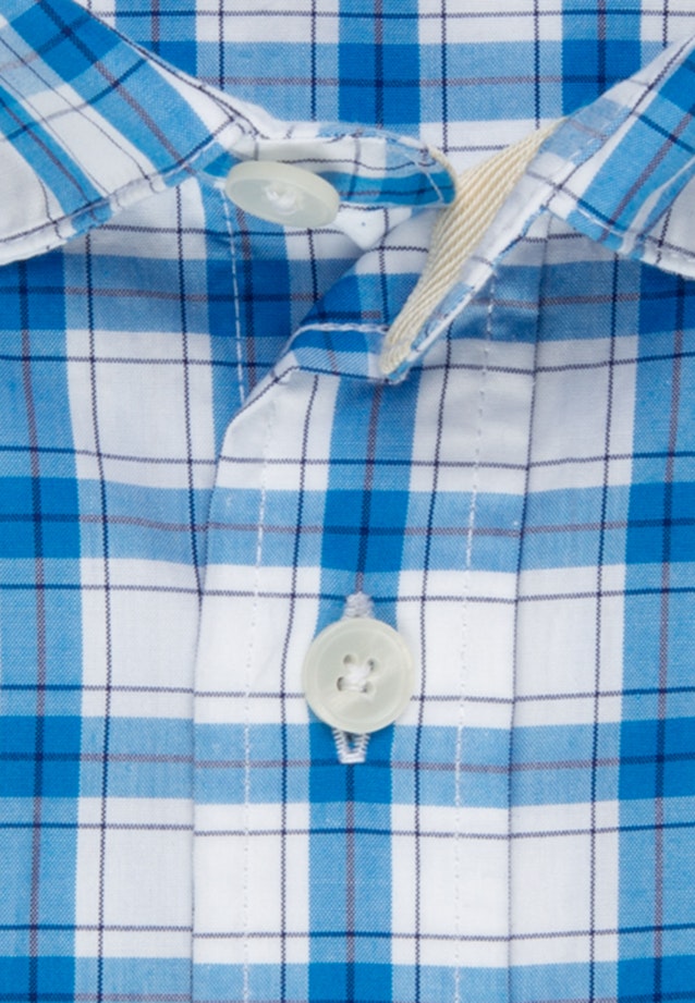 Regular Chemise décontractée carreaux in Turquoise |  Seidensticker Onlineshop