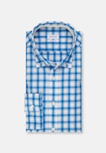 Regular Chemise décontractée carreaux in Turquoise |  Seidensticker Onlineshop