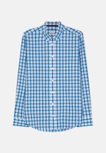 Regular Chemise décontractée carreaux in Turquoise |  Seidensticker Onlineshop