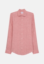 Slim Linen shirt Uni in Red |  Seidensticker Onlineshop