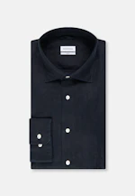 Slim Leinenhemd Uni in Dunkelblau |  Seidensticker Onlineshop