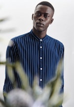 Regular Chemise décontractée rayures in Bleu Moyen |  Seidensticker Onlineshop