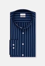 Regular Chemise décontractée rayures in Bleu Moyen |  Seidensticker Onlineshop