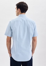 Regular Business shirt Check in Turquoise |  Seidensticker Onlineshop