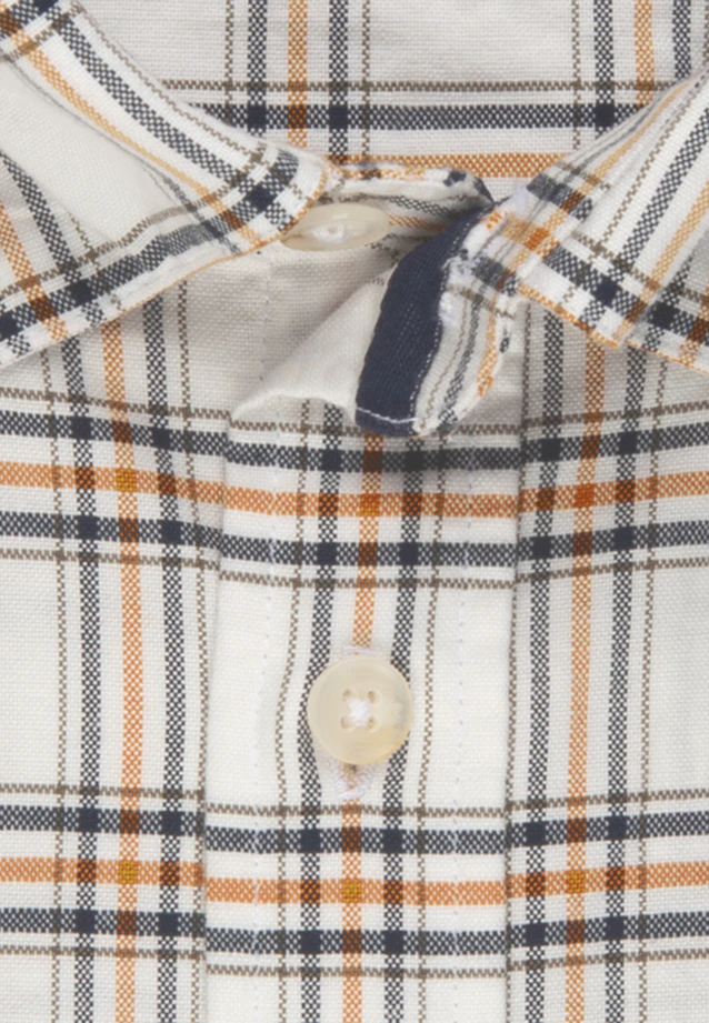 Regular Oxford shirt Check in Yellow |  Seidensticker Onlineshop