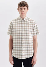 Regular Oxford shirt Check in Yellow |  Seidensticker Onlineshop