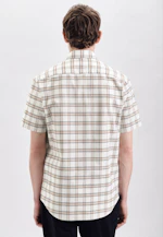 Regular Oxford shirt Check in Yellow |  Seidensticker Onlineshop