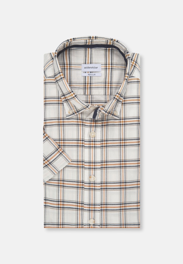 Regular Chemise Oxford carreaux in Jaune |  Seidensticker Onlineshop