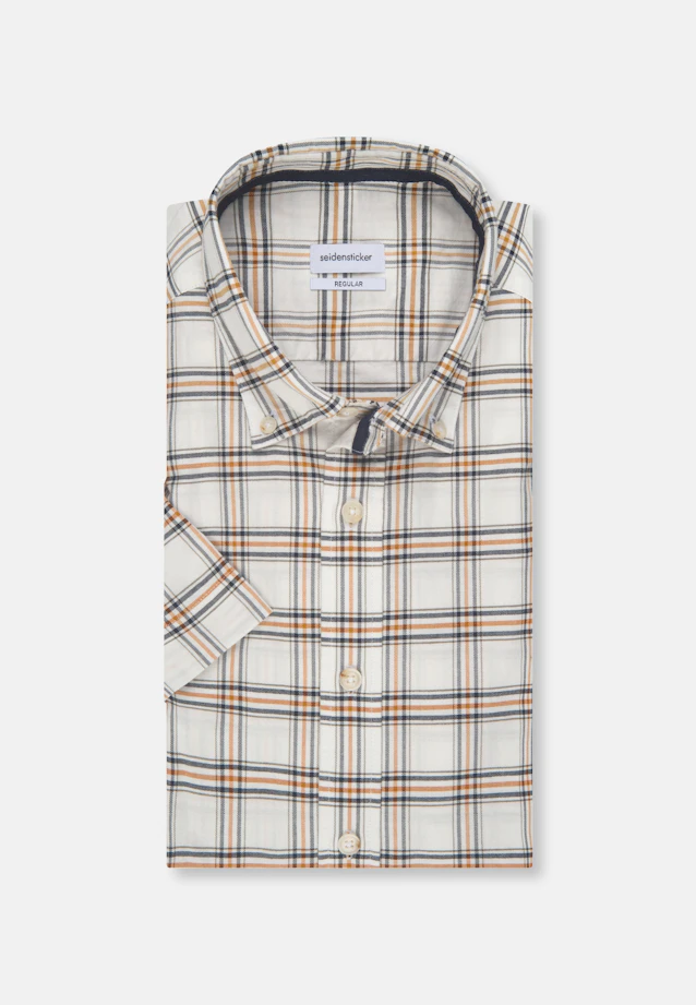 Regular Oxford shirt Check in Yellow |  Seidensticker Onlineshop